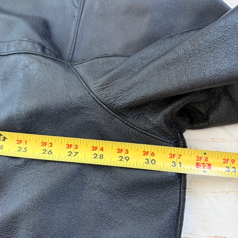 VYG Harbor Bay Men’s Genuine Leather Jacket | Black | 3XL | Classic‎ Zip-Up Coat - Picture 6 of 16